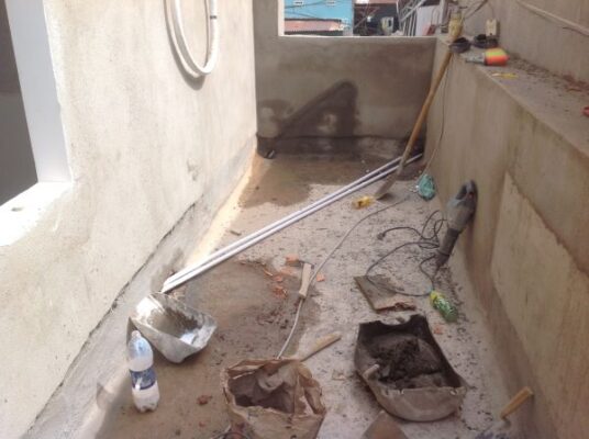 Chống thấm ban công 2