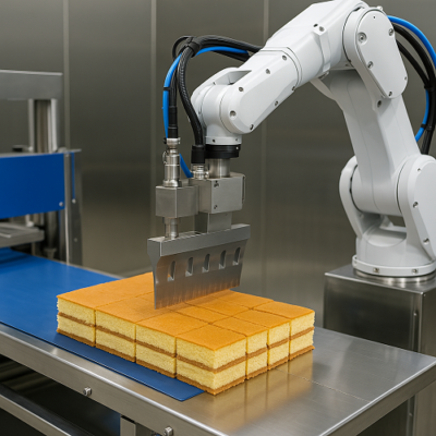 Giải pháp cắt bánh dùng hệ thống tự động và robot