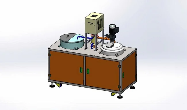 Thiết kế 3D của máy khuấy siêu âm tuần hoàn