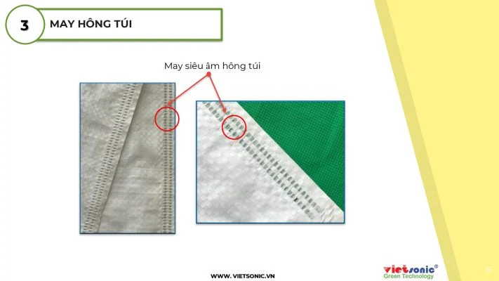 Bước 3: may hông túi