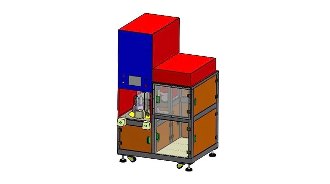 Thiết kế 3D máy hàn nhựa ABS siêu âm mâm xoay