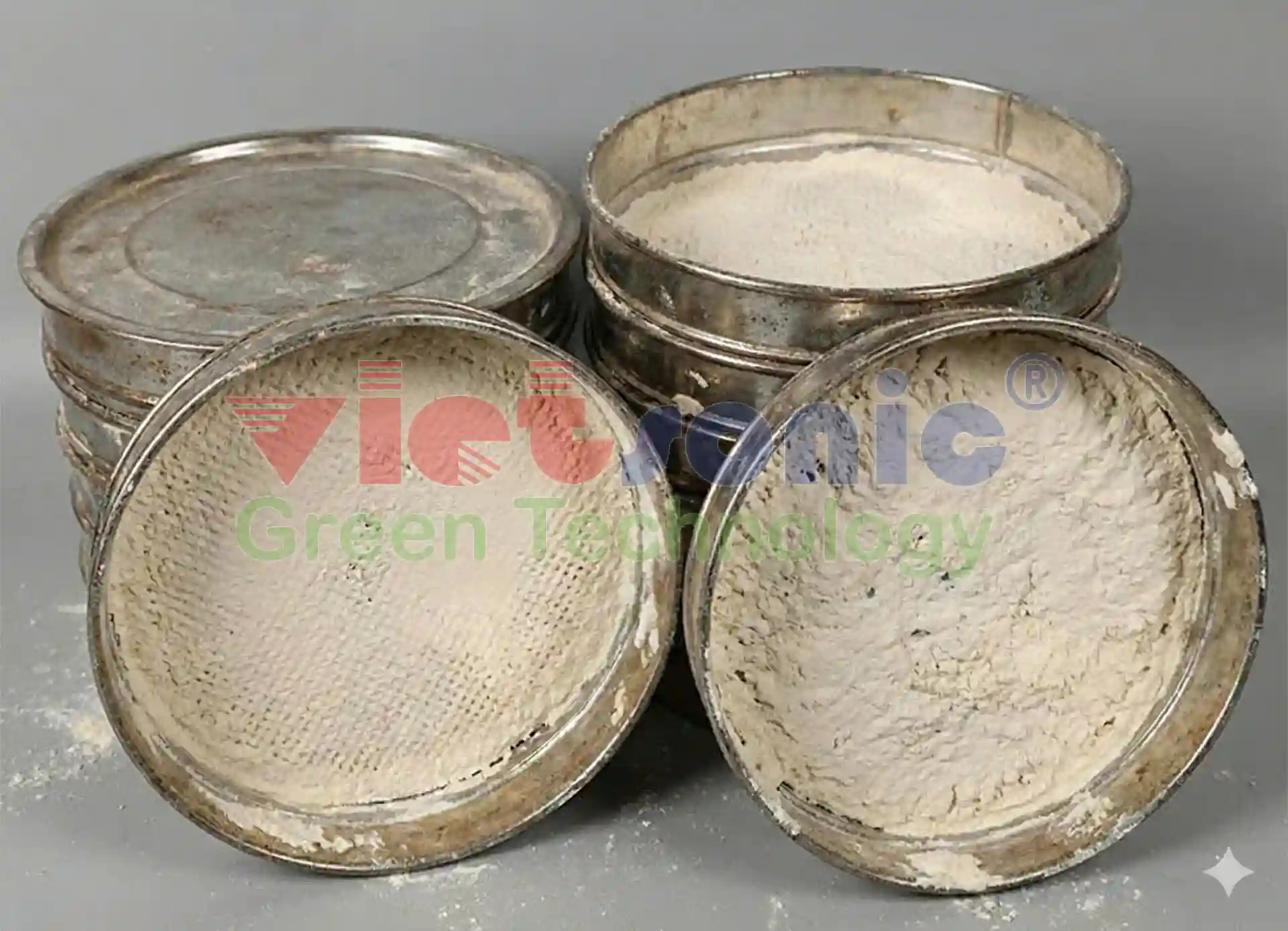 Lưới sàng thông thường bị bít kín bởi bột mịn