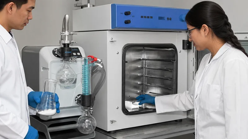 检查 Vacuum Dryer 的真空管路和真空阀