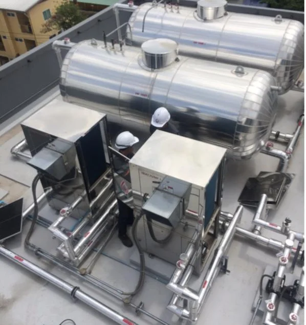 Bồn giữ nhiệt cho hệ thống heat pump