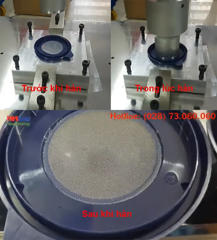 Welding PA mesh using ultrasonic technology