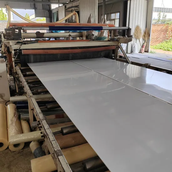 Illustration of a PP plastic sheet production line