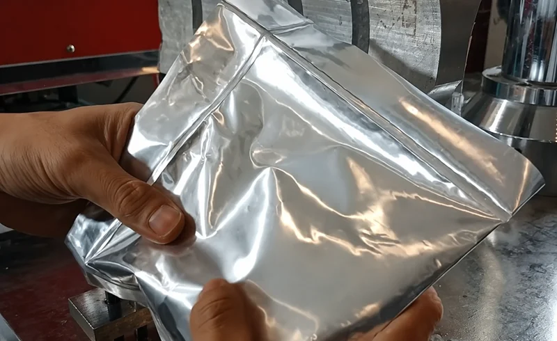 Aluminum film and plastic film used in food packaging