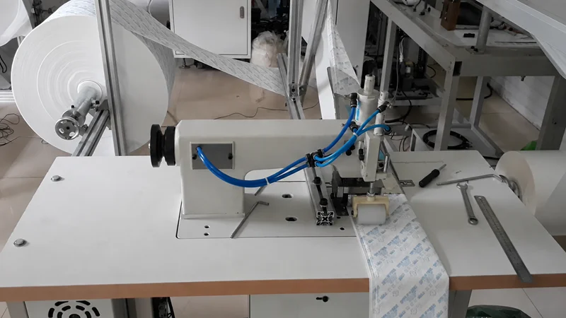 VietSonic desiccant bag production machine operating with actual material